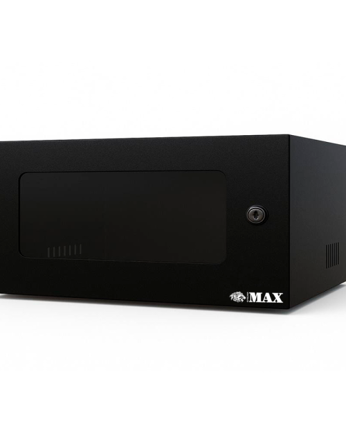 Mini Rack 5u x 350mm Economic Porta c/ Visor Acrílico Preto