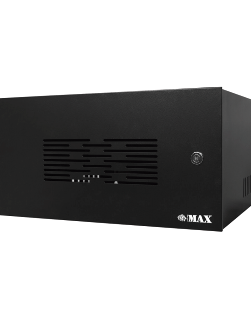 Mini Rack 5U x 350mm Economic Preto c/ Porta Ventilada