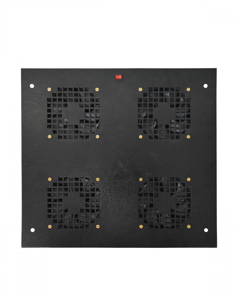 Kit Ventilação 4 Coolers Para Rack Padrão 19