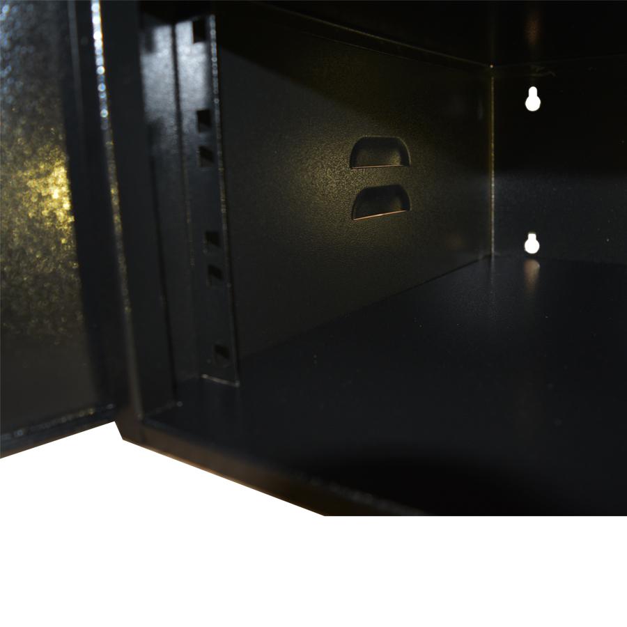 Mini Rack 3U x 350mm Economic Porta c/ Visor Acrílico Preto