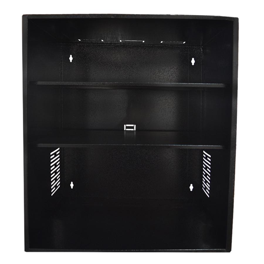 Mini Rack 12U x 400mm Economic Plus Com Bandejas Fixas - Acrílico 