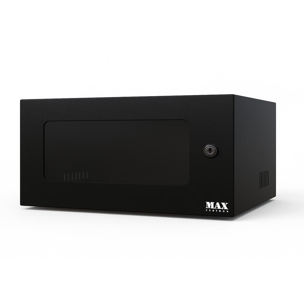 Mini Rack 5u x 350mm Economic Porta c/ Visor Acrílico Preto