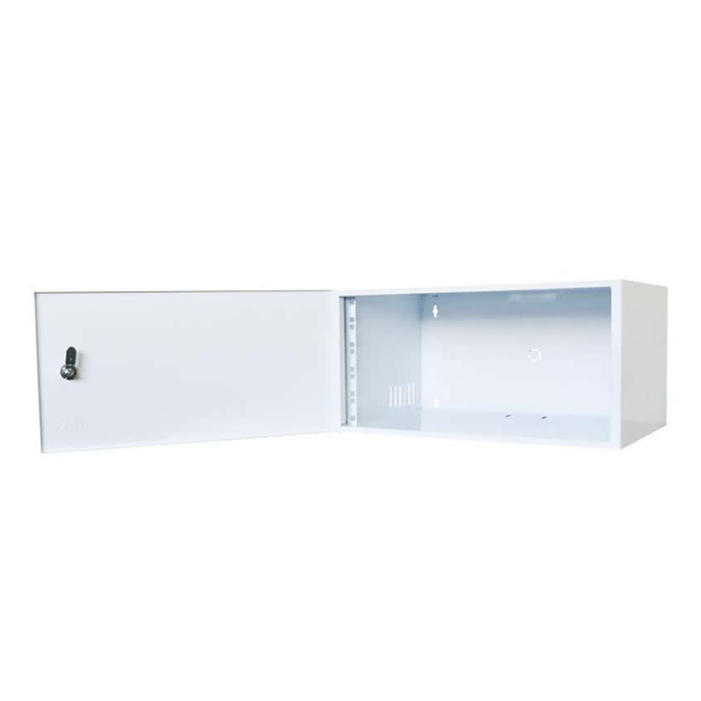 Mini Rack 5u x 350mm Economic Porta Fechada Branco