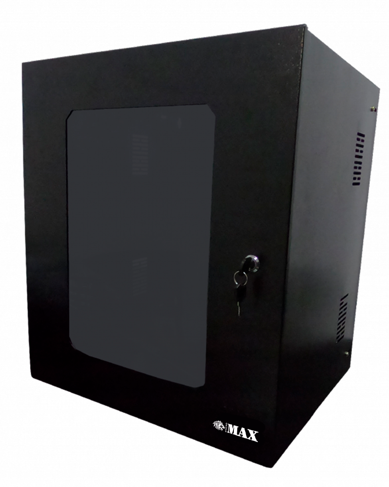 Mini Rack 12U x 400mm Economic Porta com Visor em Acrílico